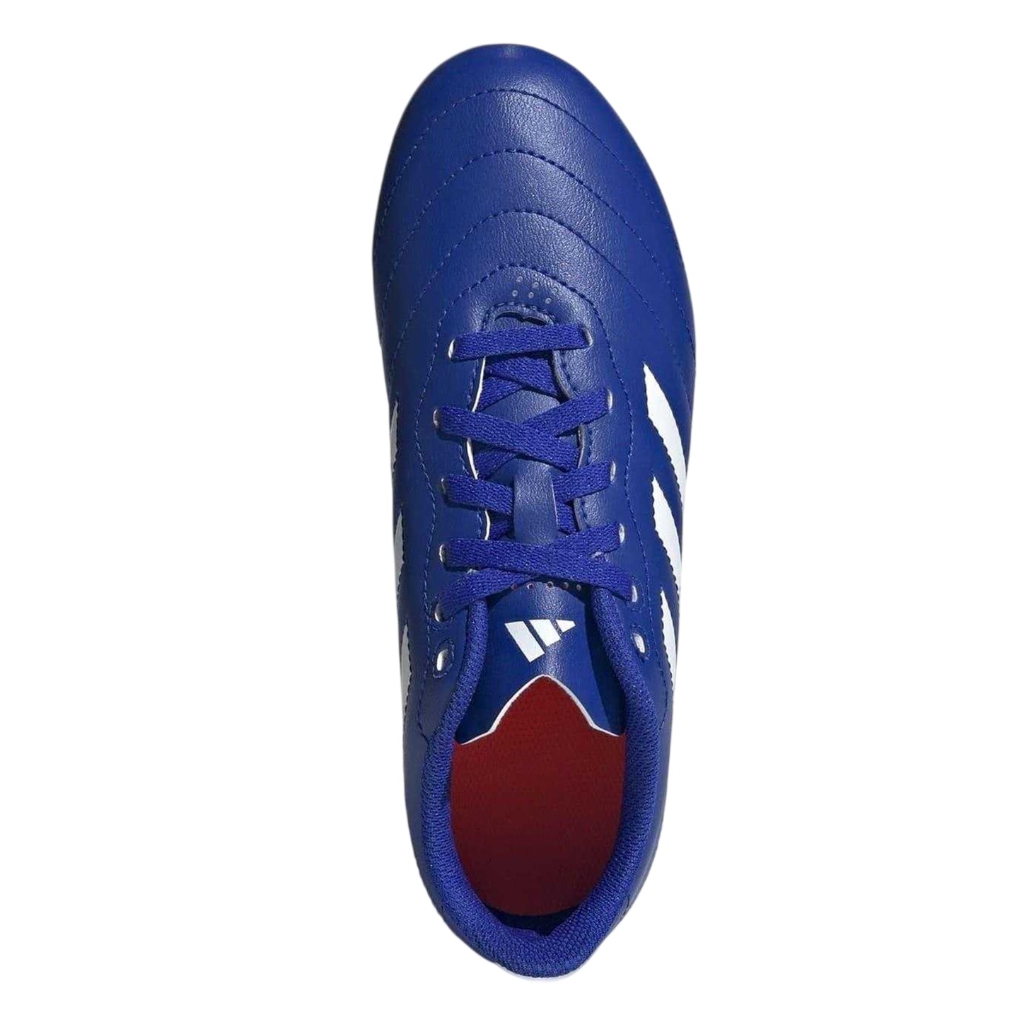 Blue-White-Red - Lifestyle - Adidas Childrens-Kids Goletto VIII 3 Stripes Firm Ground Football Boots