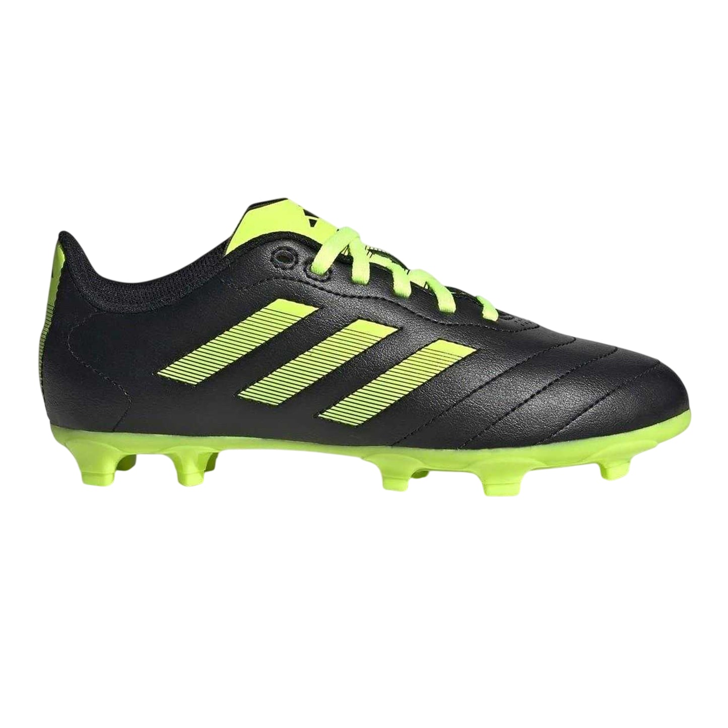Core Black - Front - Adidas Childrens-Kids Goletto VIII 3 Stripes Firm Ground Football Boots