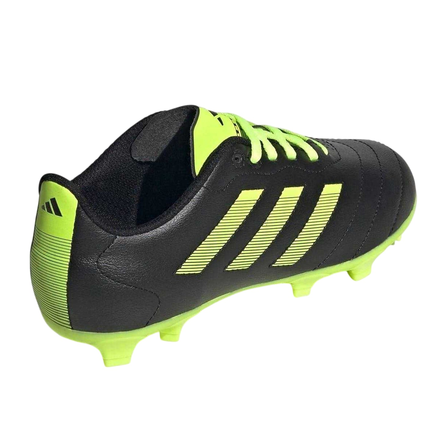 Core Black - Back - Adidas Childrens-Kids Goletto VIII 3 Stripes Firm Ground Football Boots