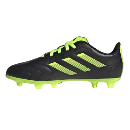 Core Black - Side - Adidas Childrens-Kids Goletto VIII 3 Stripes Firm Ground Football Boots