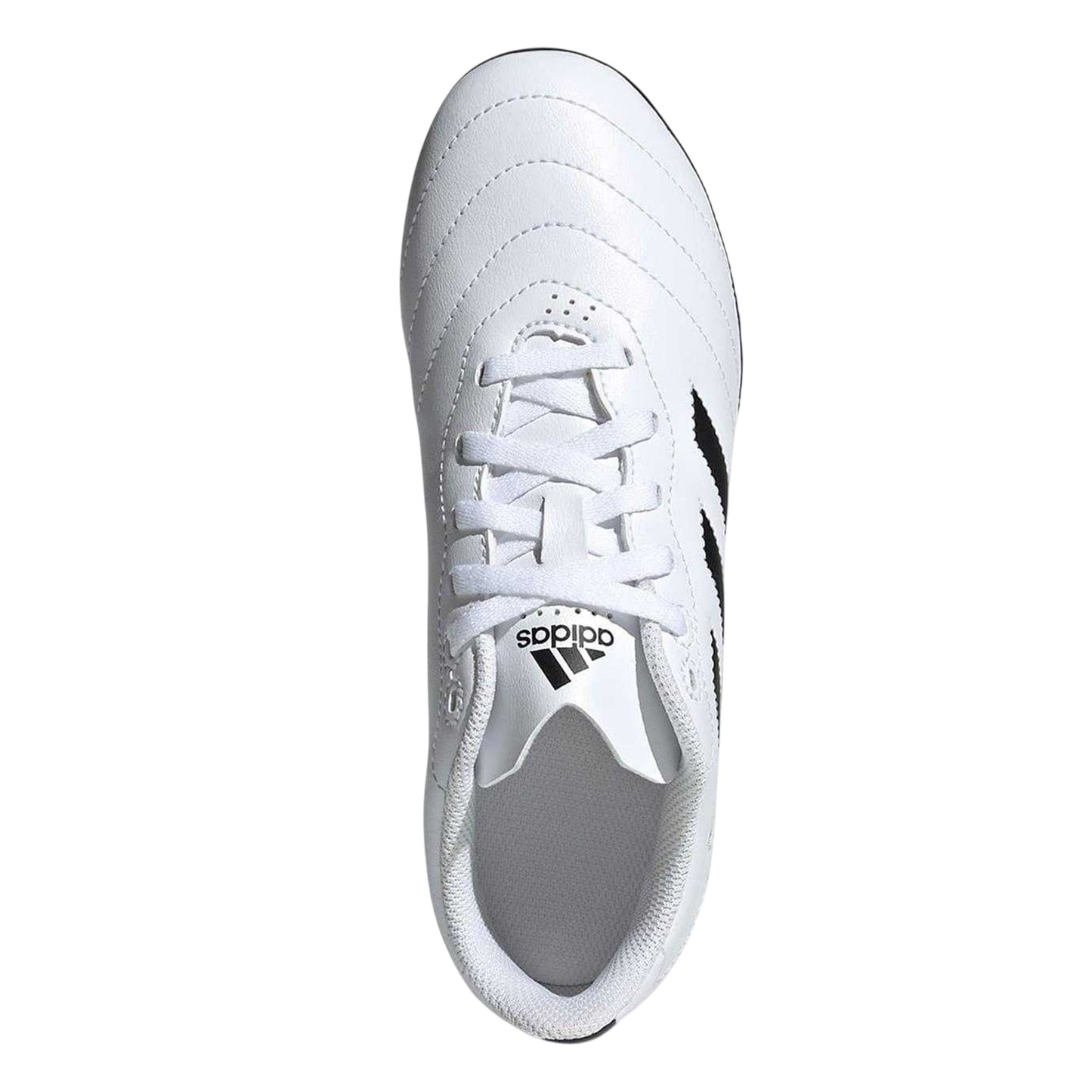 White - Lifestyle - Adidas Childrens-Kids Goletto VIII 3 Stripes Firm Ground Football Boots