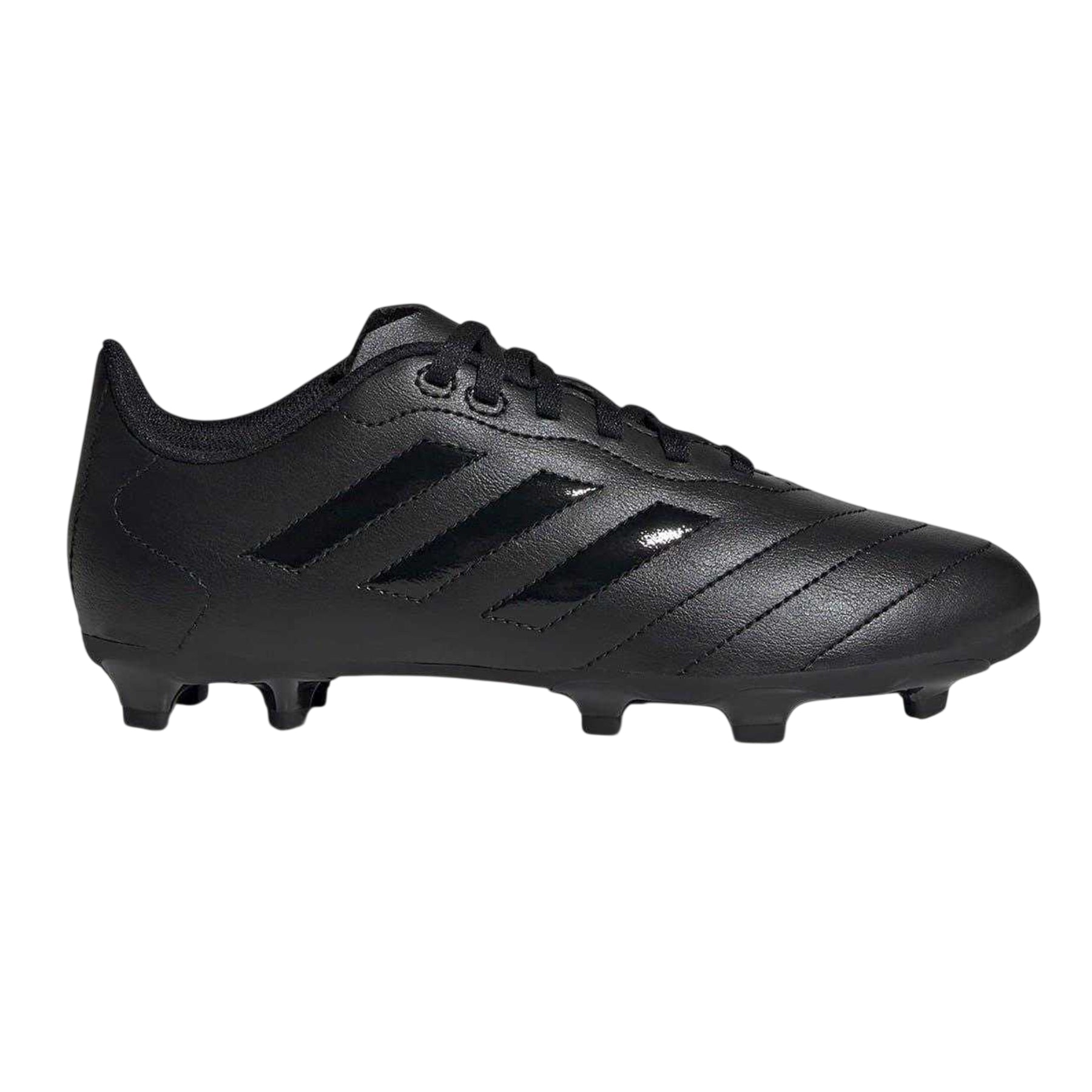 Black - Front - Adidas Childrens-Kids Goletto VIII 3 Stripes Firm Ground Football Boots