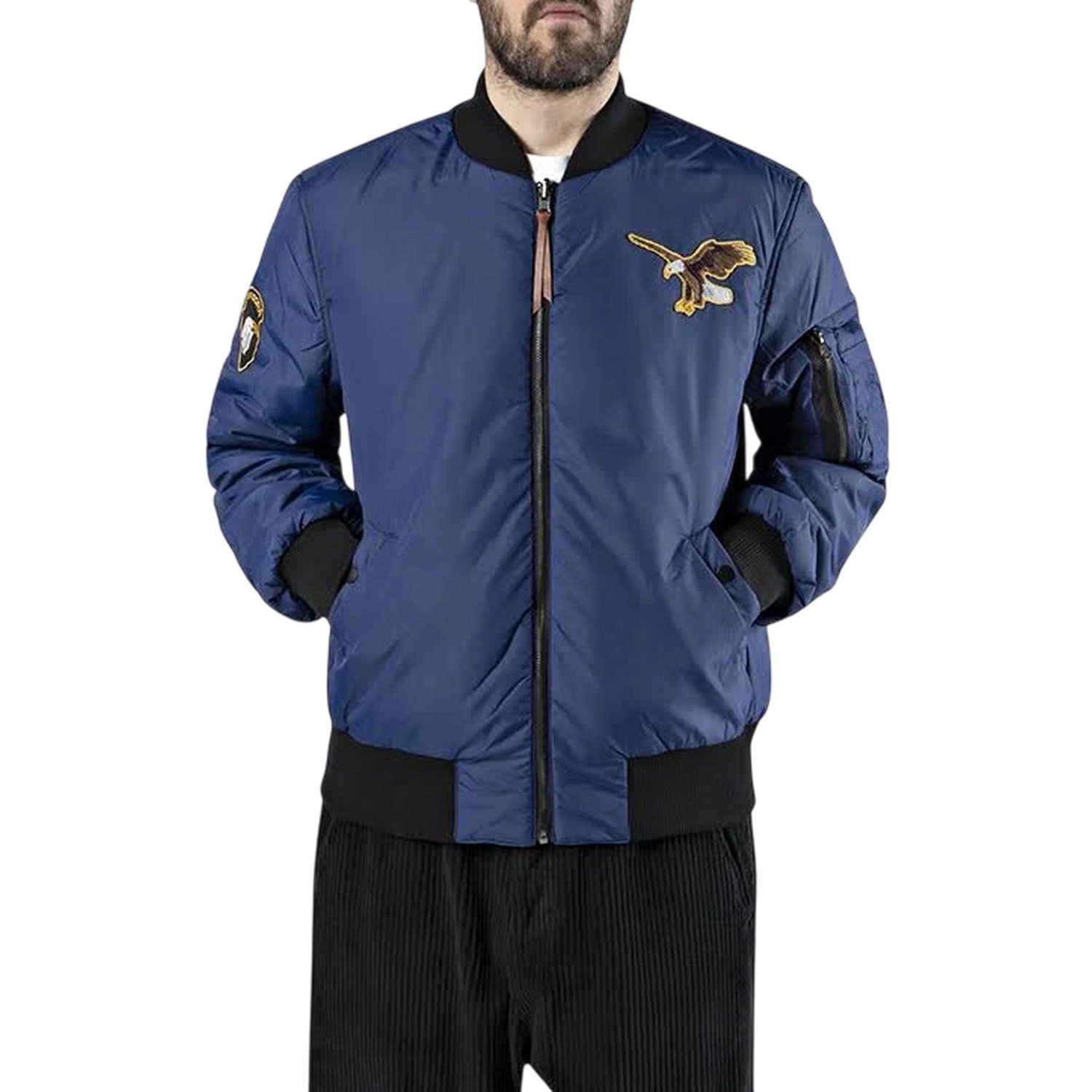 Estate Blue - Pack Shot - Diadora Mens Mark Mcnairy Bomber Jacket