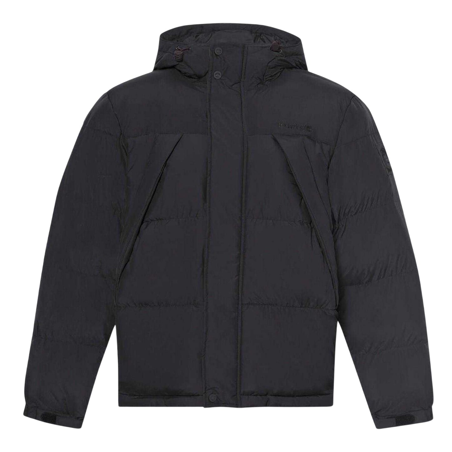 Black - Front - Timberland Mens Water Repellent Hooded Puffer Jacket