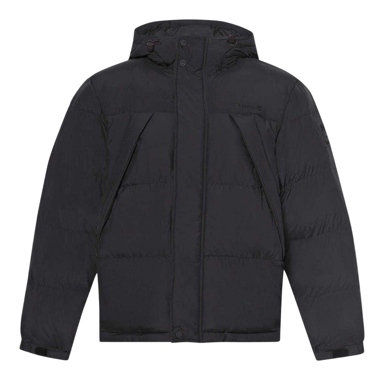 Black - Front - Timberland Mens Water Repellent Hooded Puffer Jacket
