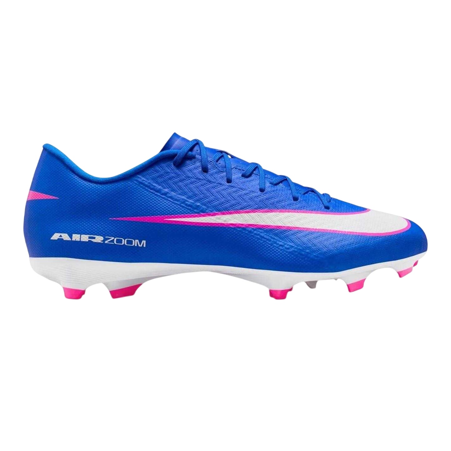 Blue-White-Pink - Front - Nike Mens Zoom Mercurial Vapor 16 Firm Ground Football Boots