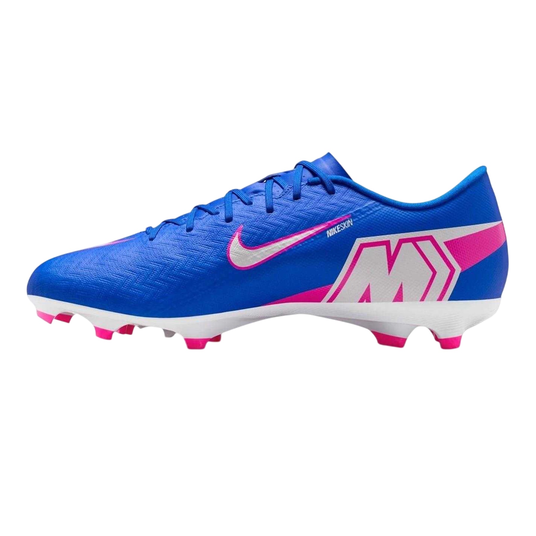 Blue-White-Pink - Back - Nike Mens Zoom Mercurial Vapor 16 Firm Ground Football Boots
