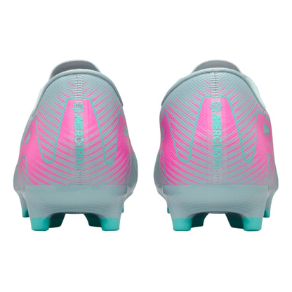 Grey-Pink - Back - Nike Mens Zoom Mercurial Vapor 16 Firm Ground Football Boots