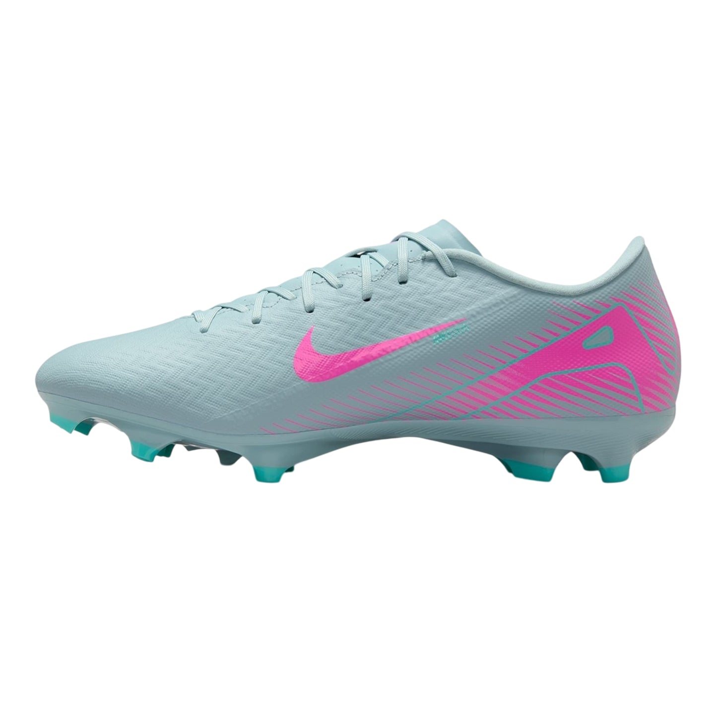 Grey-Pink - Side - Nike Mens Zoom Mercurial Vapor 16 Firm Ground Football Boots