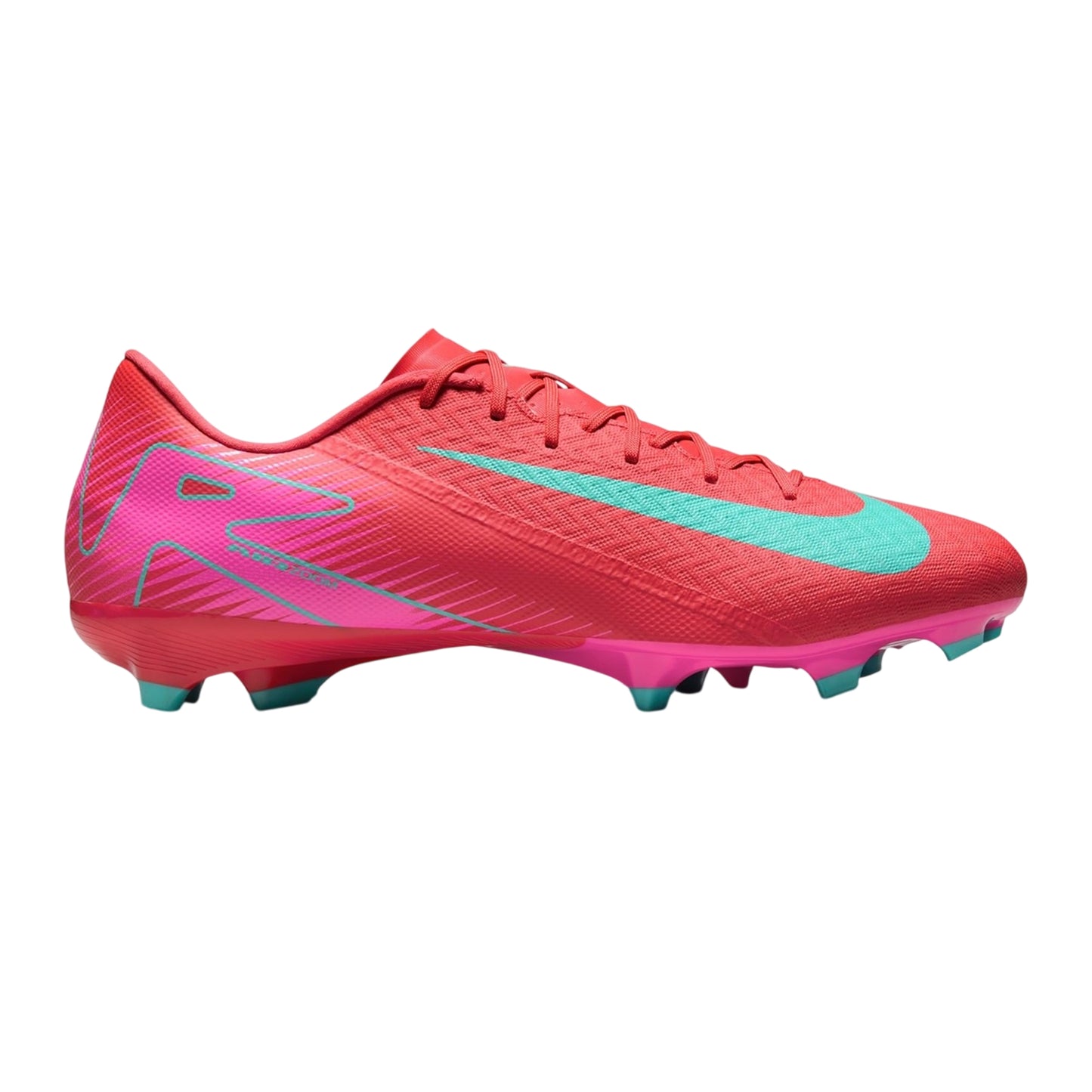 Red-Green - Front - Nike Mens Zoom Mercurial Vapor 16 Firm Ground Football Boots