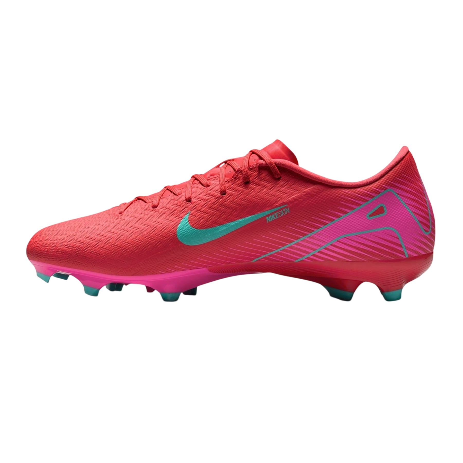 Red-Green - Side - Nike Mens Zoom Mercurial Vapor 16 Firm Ground Football Boots