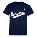 Navy - Front - Converse Childrens-Kids Logo T-Shirt
