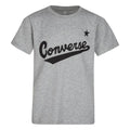 Grey - Front - Converse Childrens-Kids Logo T-Shirt