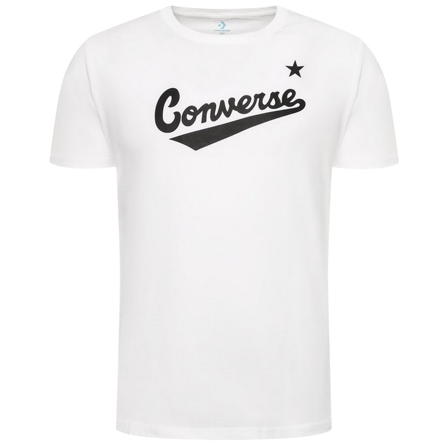 White - Front - Converse Childrens-Kids Logo T-Shirt