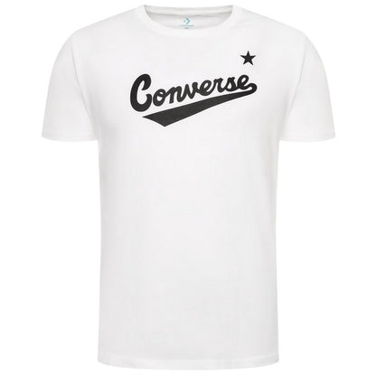 White - Front - Converse Childrens-Kids Logo T-Shirt