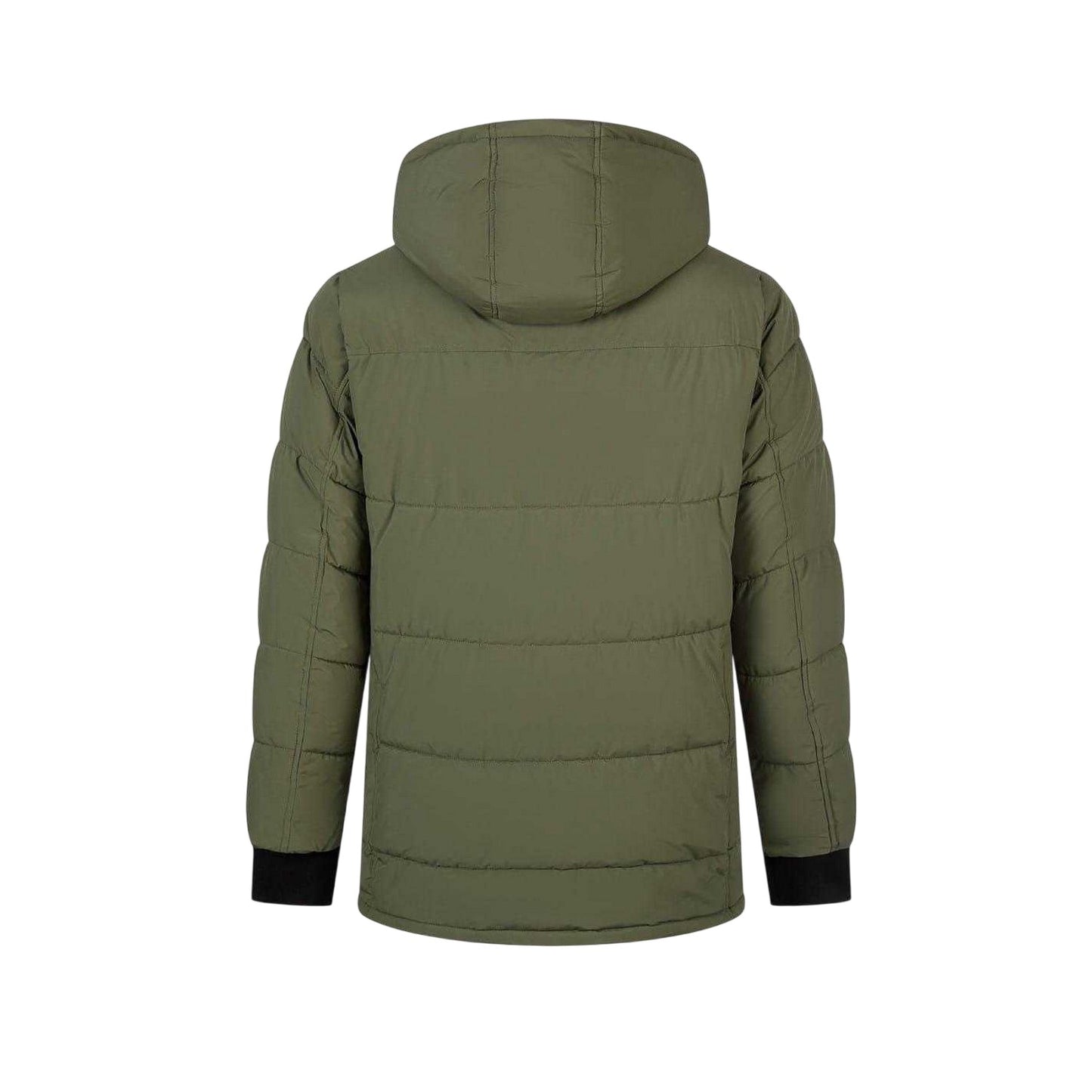 Khaki - Back - Minoti Mens Padded Parka