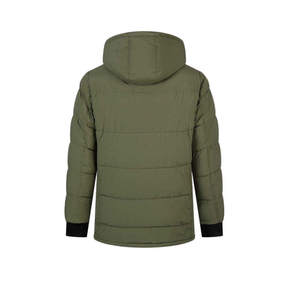 Khaki - Back - Minoti Mens Padded Parka