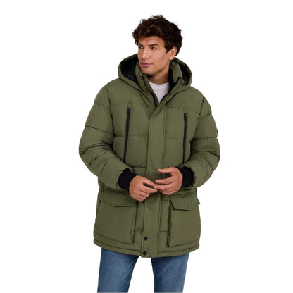Khaki - Side - Minoti Mens Padded Parka