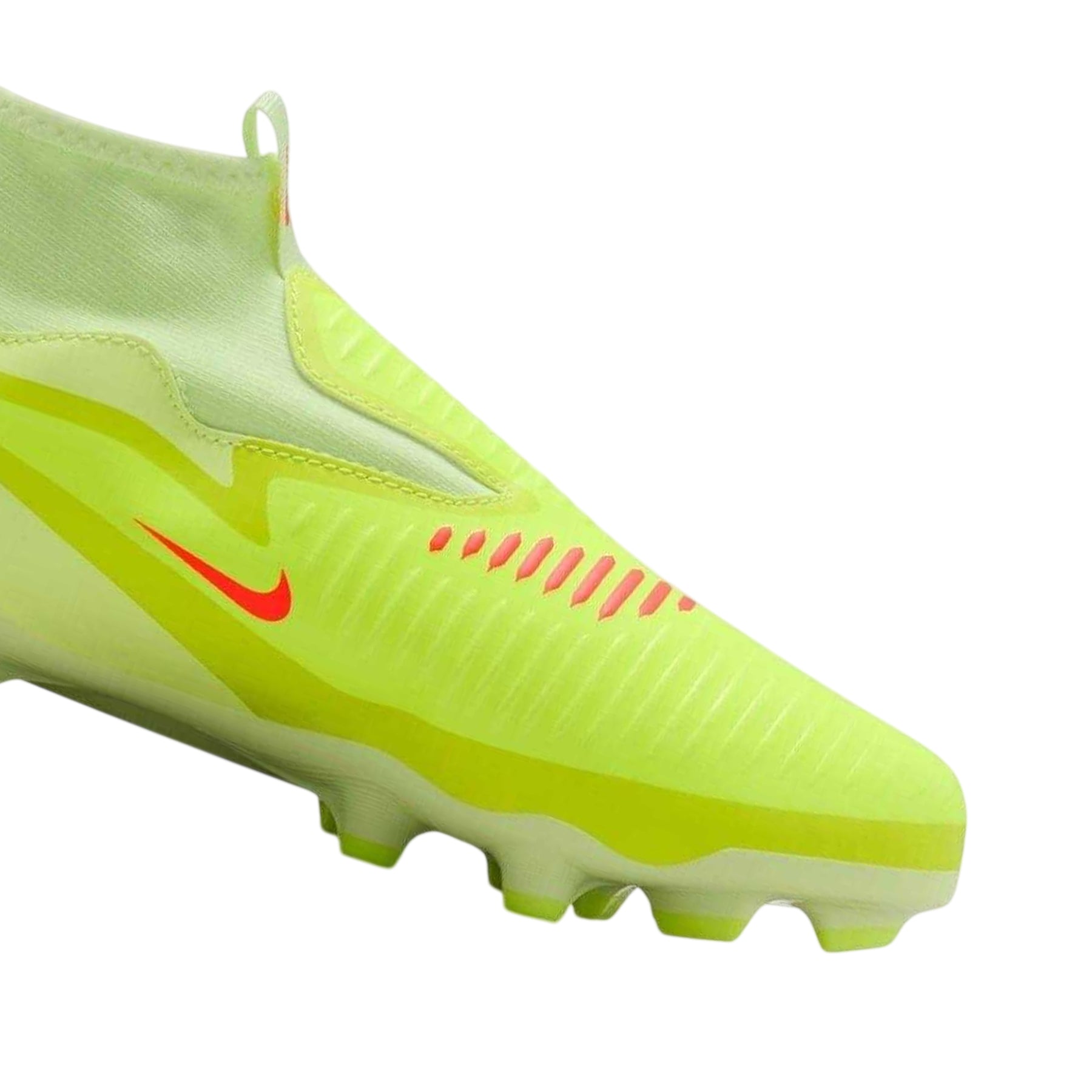 Crimson-Volt - Back - Nike Childrens-Kids Phantom Luna II Academy Firm Ground Football Boots