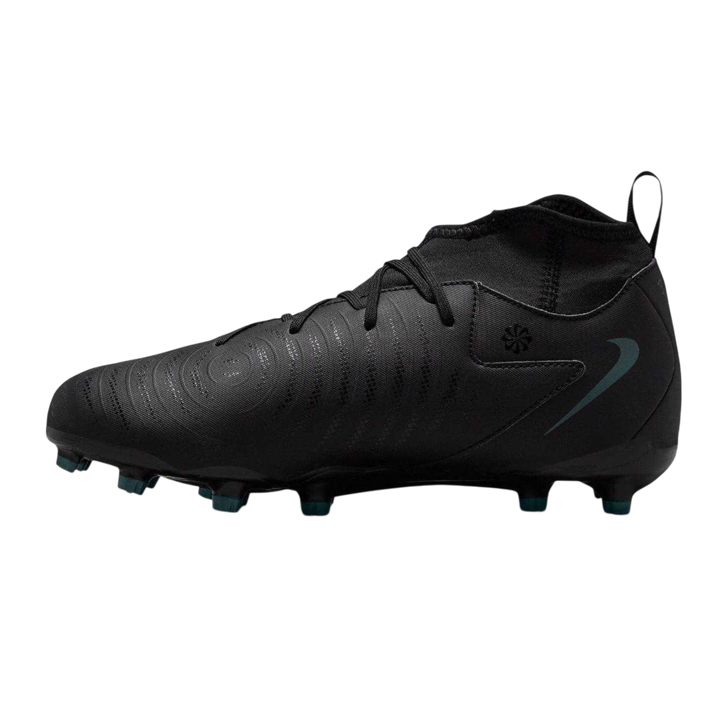 Black-Green - Back - Nike Childrens-Kids Phantom Luna II Academy Firm Ground Football Boots