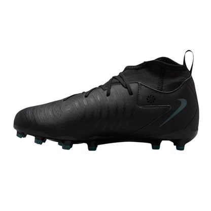 Black-Green - Back - Nike Childrens-Kids Phantom Luna II Academy Firm Ground Football Boots