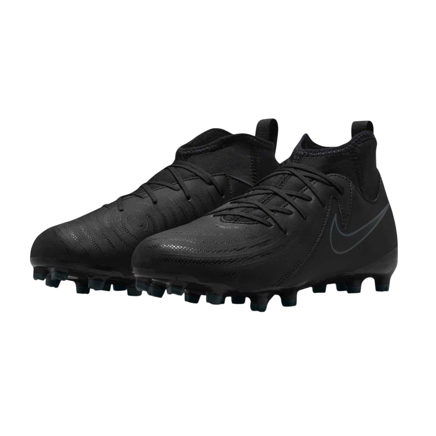 Black-Green - Pack Shot - Nike Childrens-Kids Phantom Luna II Academy Firm Ground Football Boots