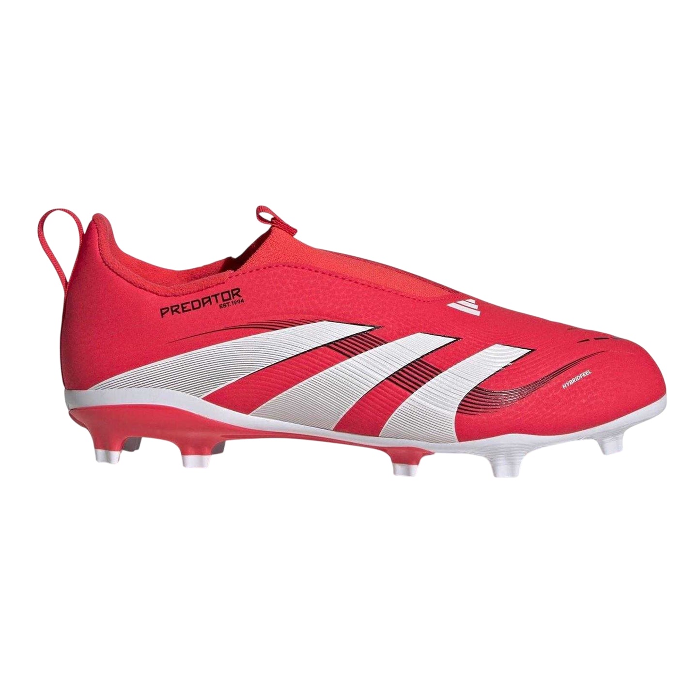 Red-White - Front - Adidas Childrens-Kids Predator 3 Firm Ground Football Boots