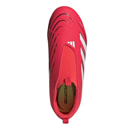Red-White - Lifestyle - Adidas Childrens-Kids Predator 3 Firm Ground Football Boots