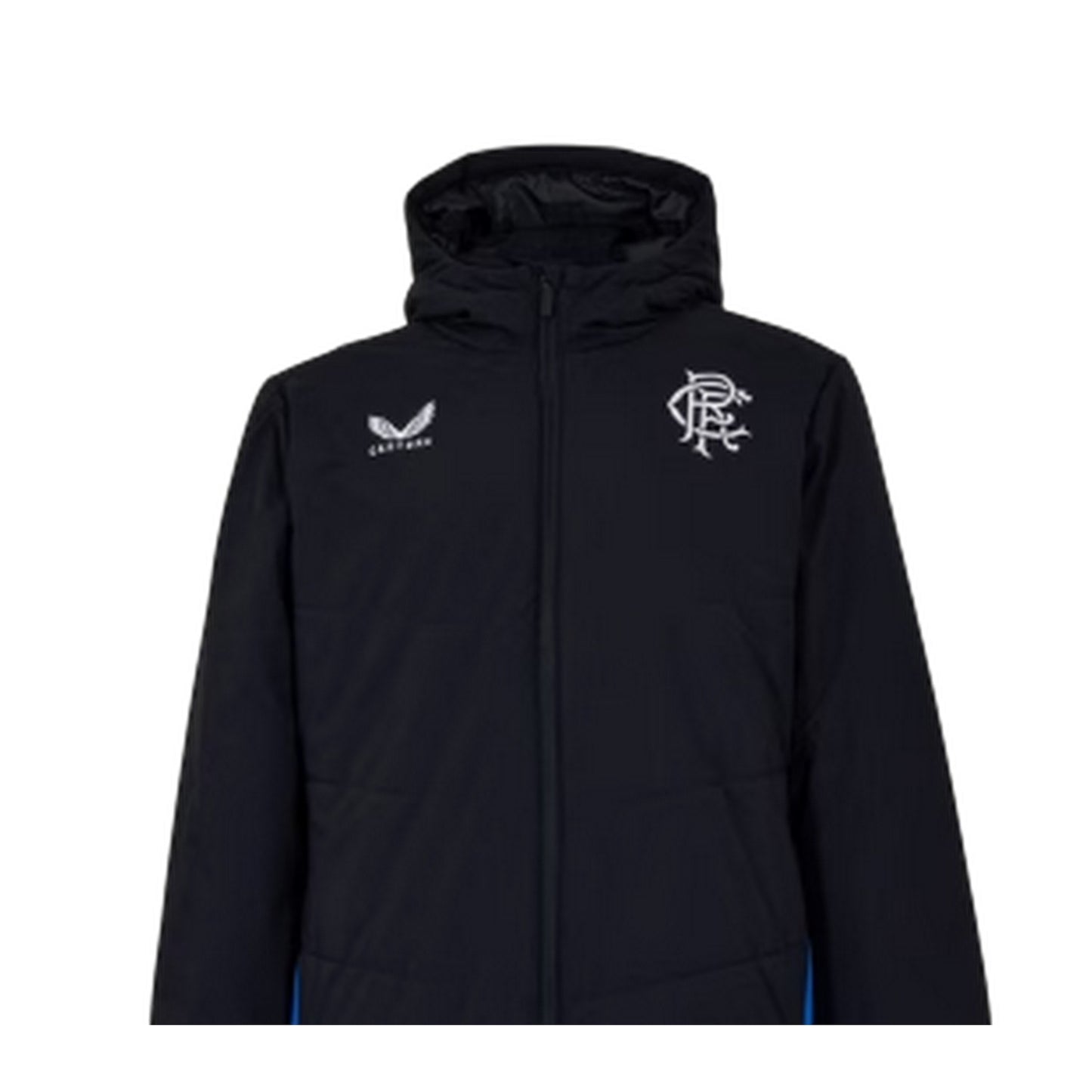 Peacoat Navy - Side - Castore Mens Rangers FC Padded Anorak