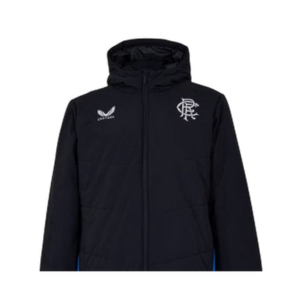 Peacoat Navy - Side - Castore Mens Rangers FC Padded Anorak