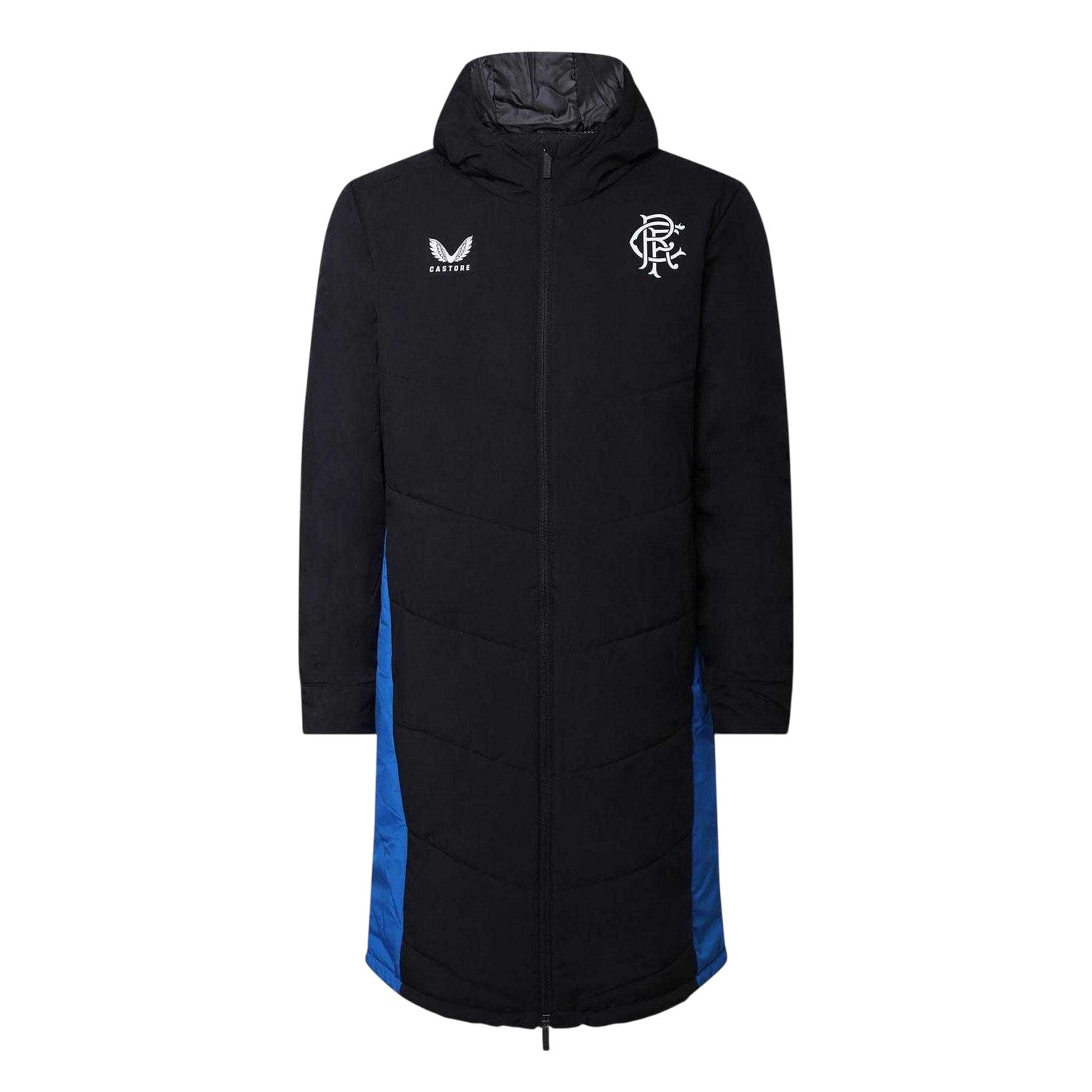 Peacoat Navy - Front - Castore Mens Rangers FC Padded Anorak