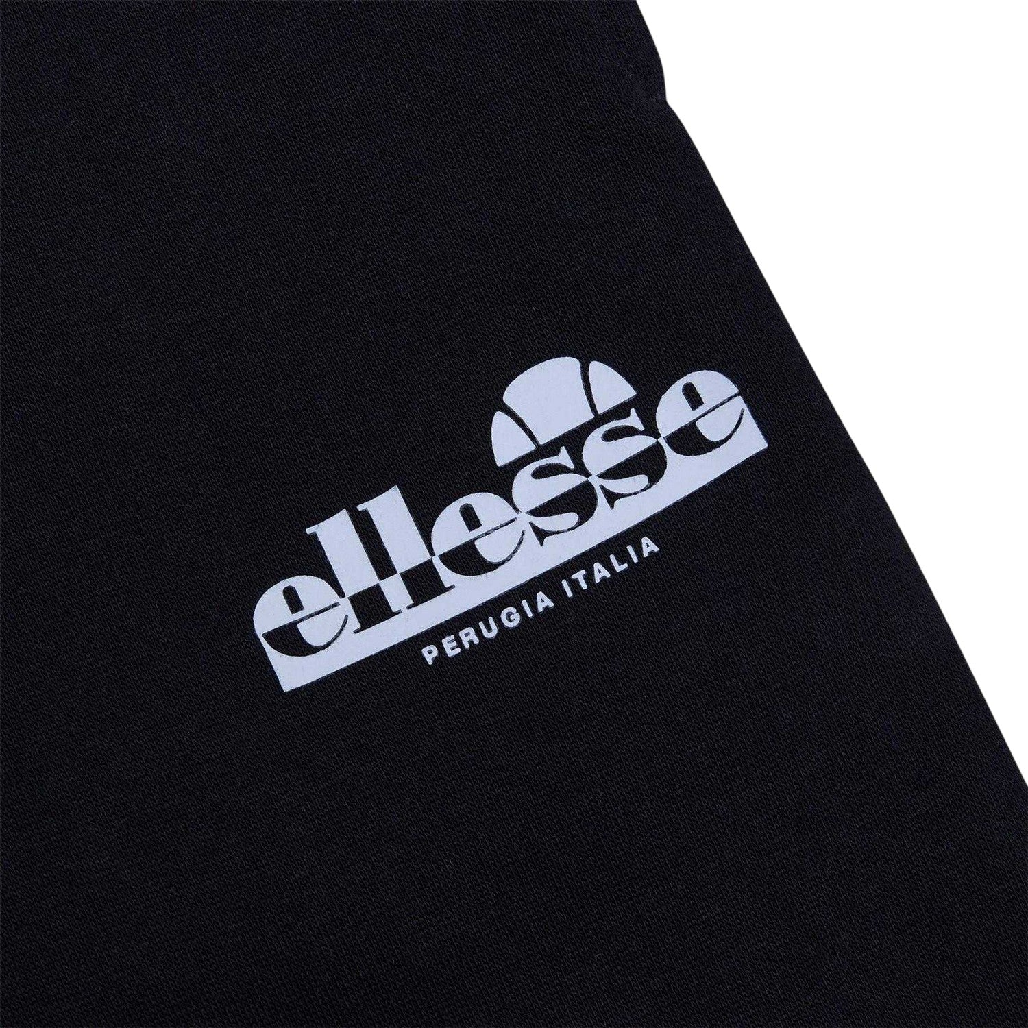 Black - Side - Ellesse Mens Fleece Casual Joggers