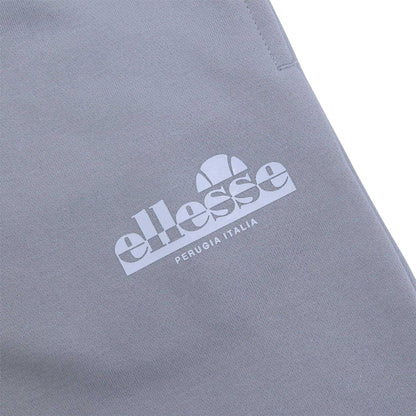 Light Grey - Side - Ellesse Mens Fleece Casual Joggers