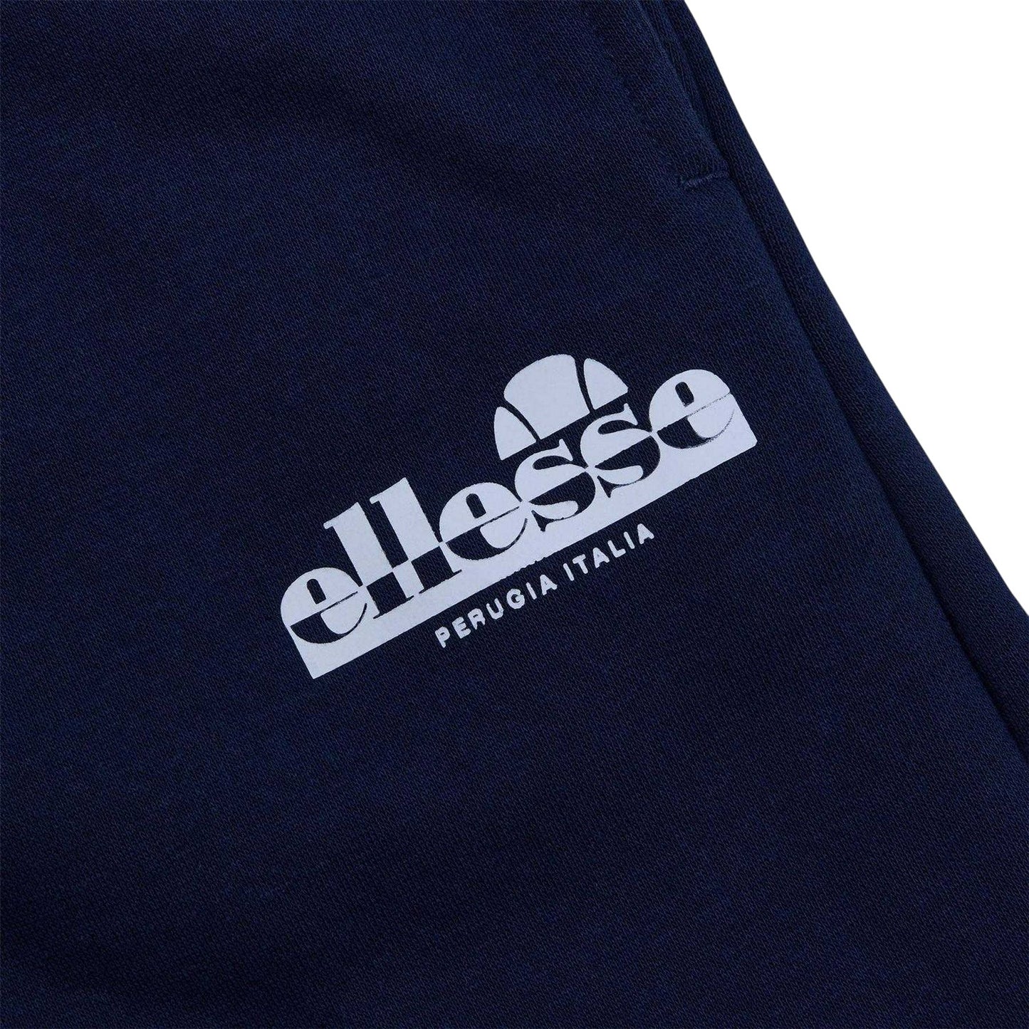 Navy - Side - Ellesse Mens Fleece Casual Joggers