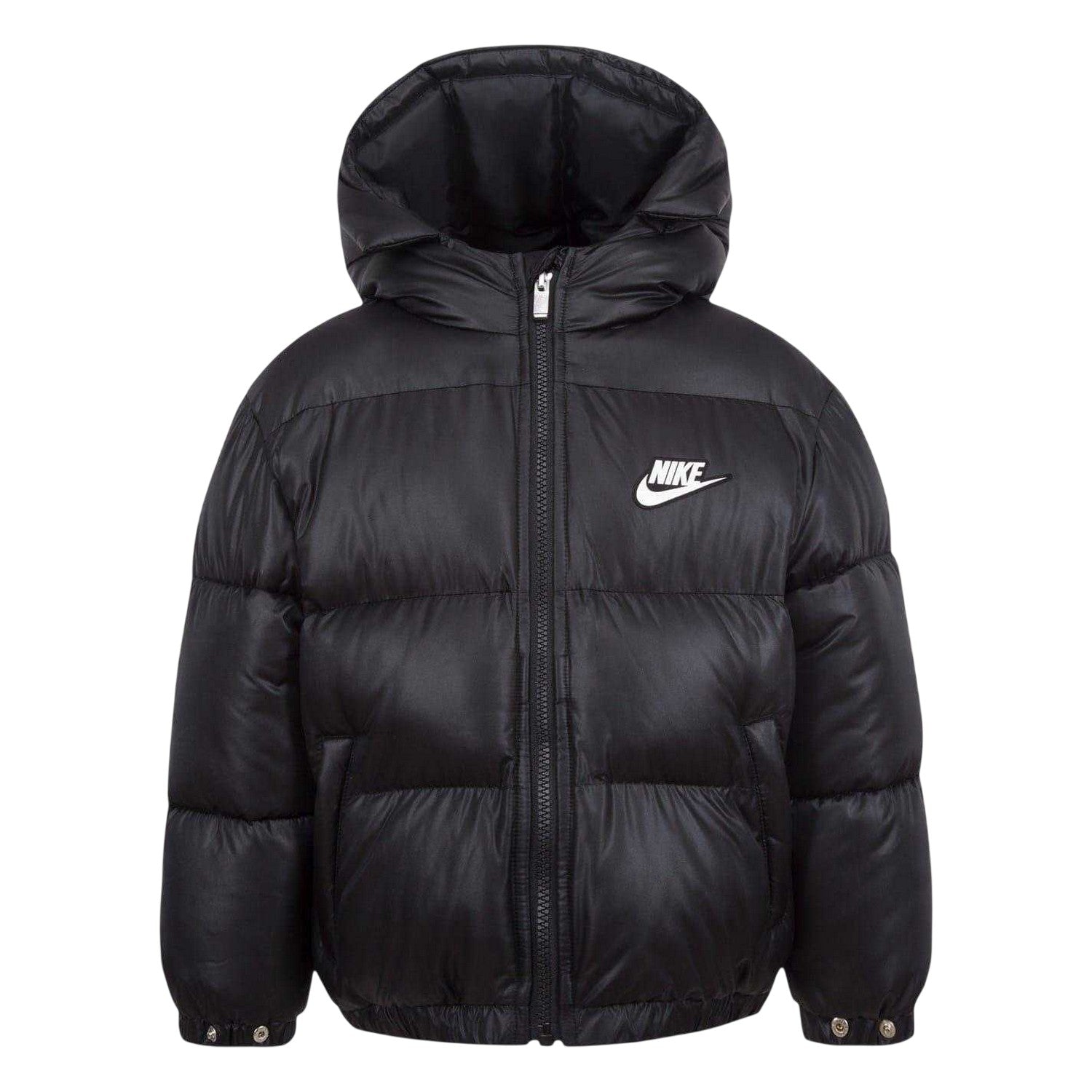 Black - Front - Nike Childrens-Kids Logo Puffer Jacket