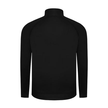 Black - Back - Lonsdale Mens Double Stripe Raglan Track Top