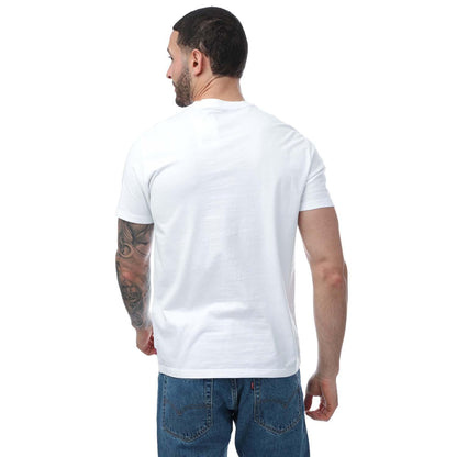 White - Back - Levis Mens Bandana Print Crew Neck T-Shirt