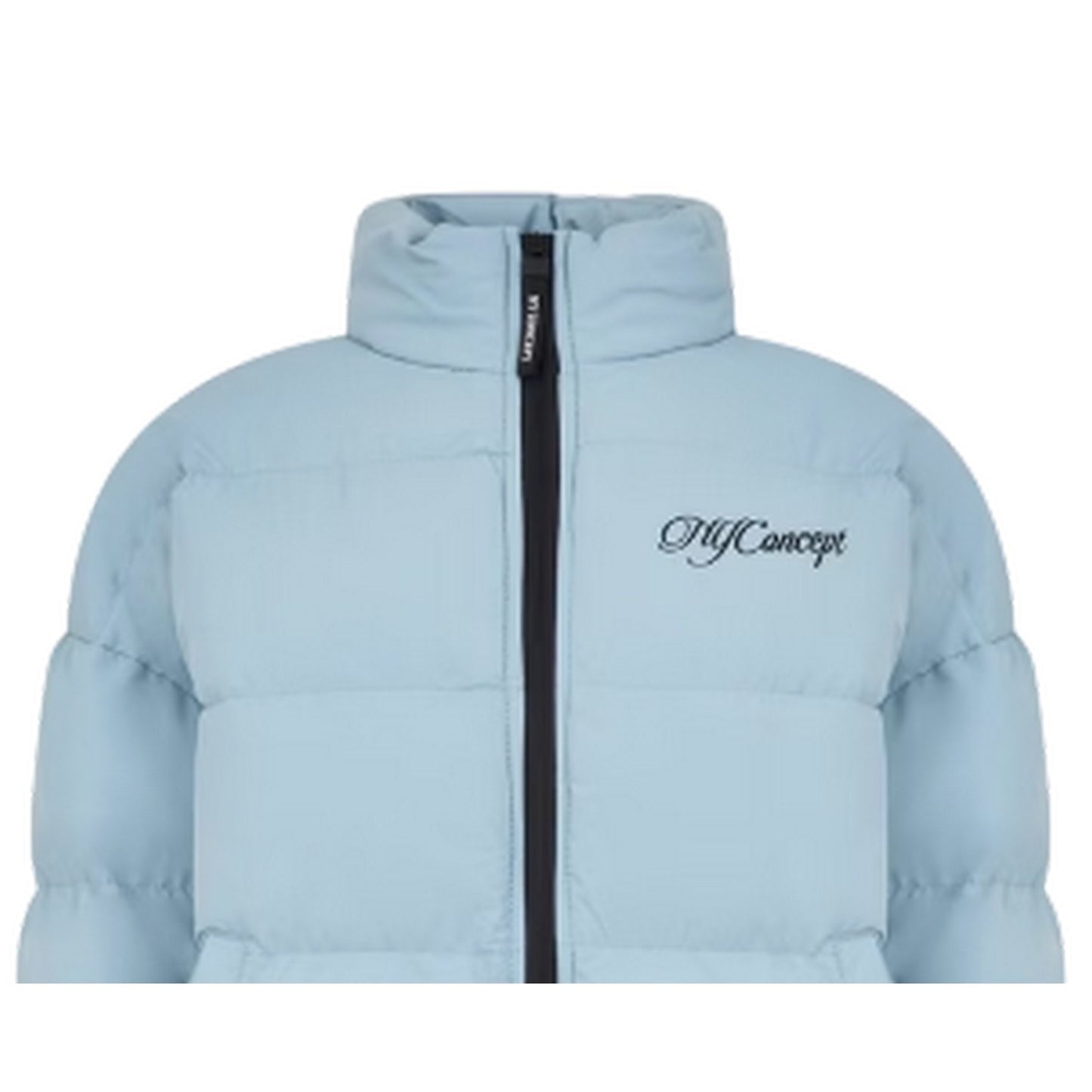 Blue - Side - NYC Mens Heavyweight Regular Puffer Jacket