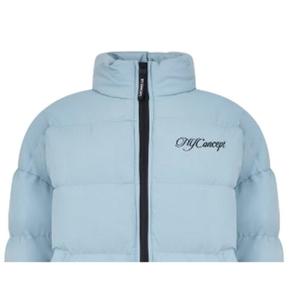Blue - Side - NYC Mens Heavyweight Regular Puffer Jacket