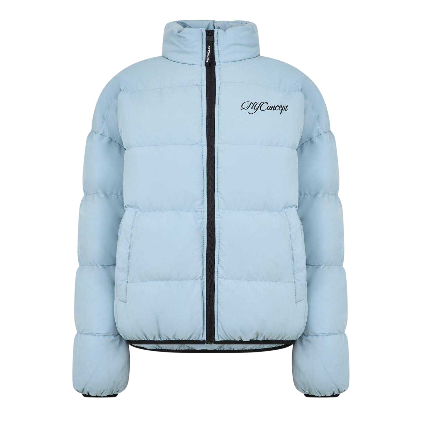Blue - Front - NYC Mens Heavyweight Regular Puffer Jacket
