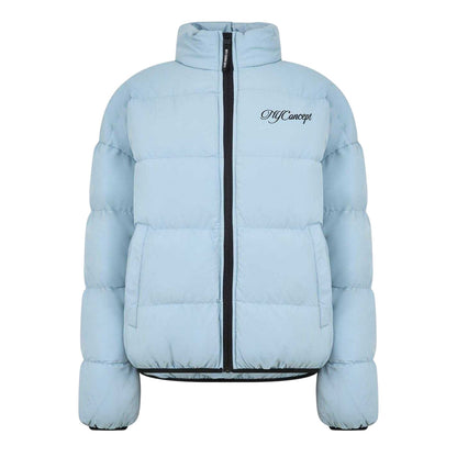 Blue - Front - NYC Mens Heavyweight Regular Puffer Jacket