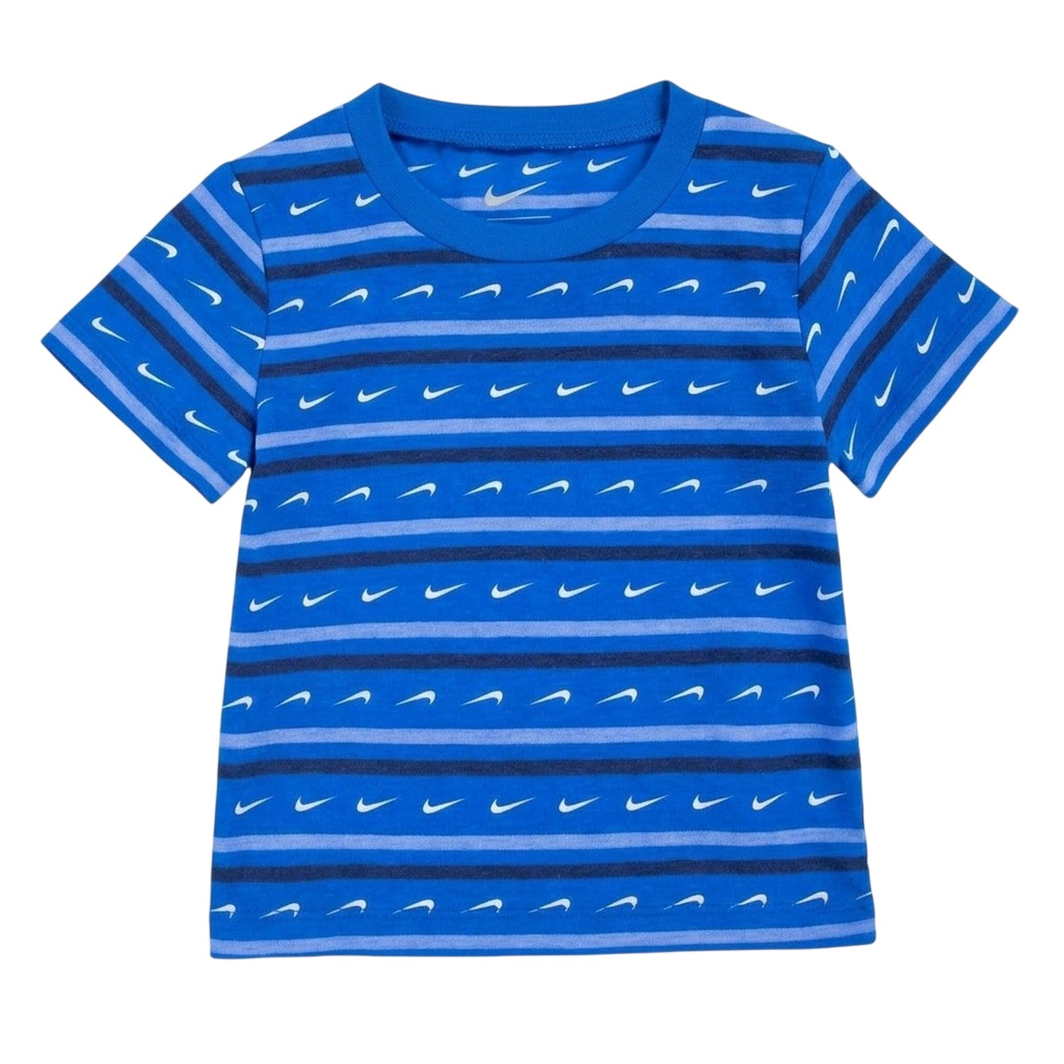 Midnight Navy - Side - Nike Baby Boys Stripe T-Shirt & Shorts Set