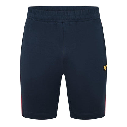 White - Back - Lyle & Scott Mens Embroidered Logo Elasticated Waist Shorts (Pack of 2)