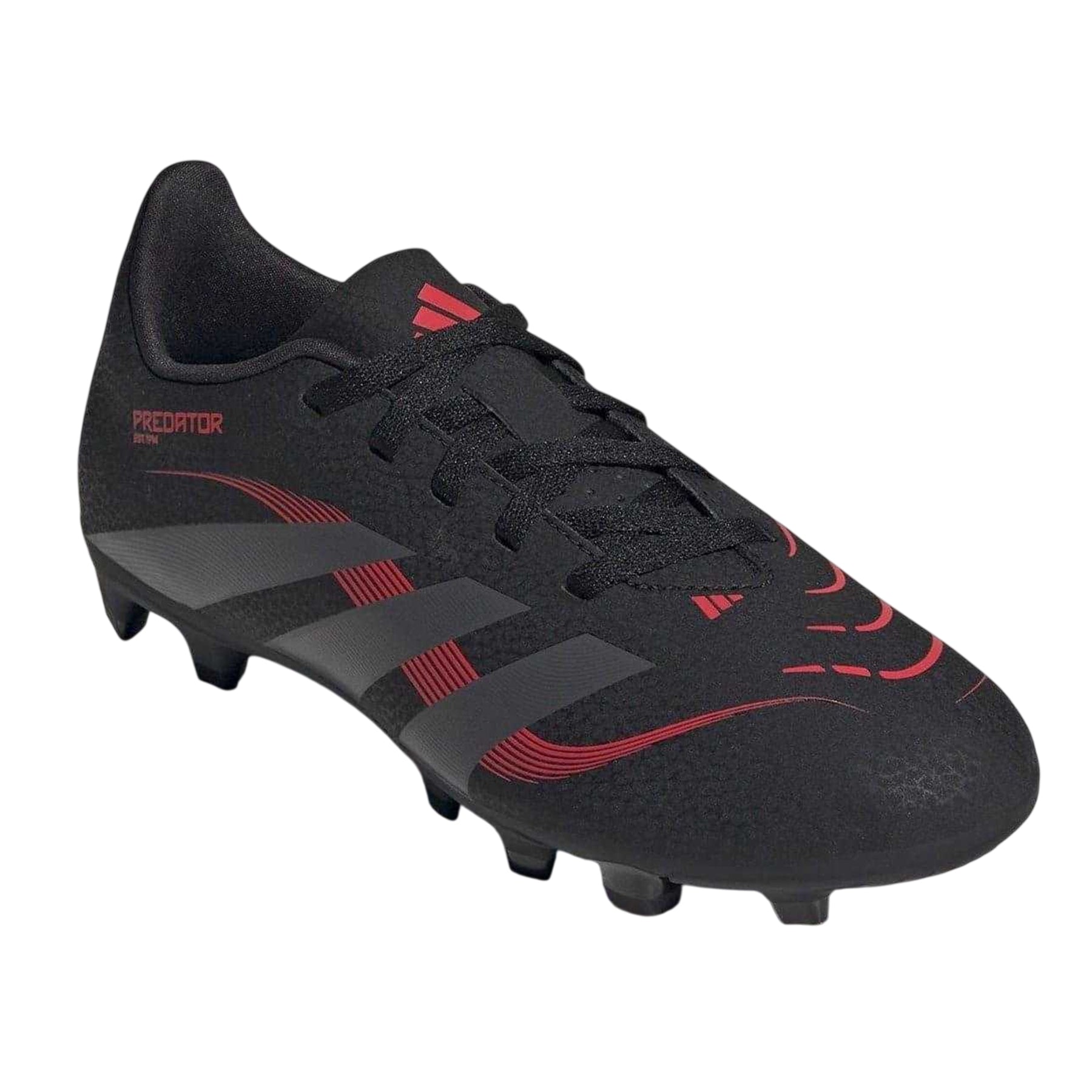 Black-Grey - Lifestyle - Adidas Childrens-Kids Predator 4 Firm Ground Football Boots