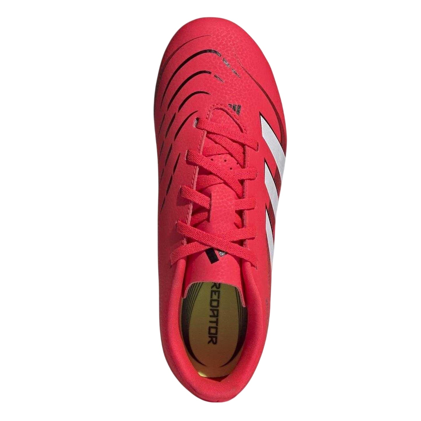 Red-White - Lifestyle - Adidas Childrens-Kids Predator 4 Firm Ground Football Boots