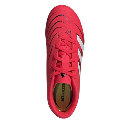 Red-White - Lifestyle - Adidas Childrens-Kids Predator 4 Firm Ground Football Boots