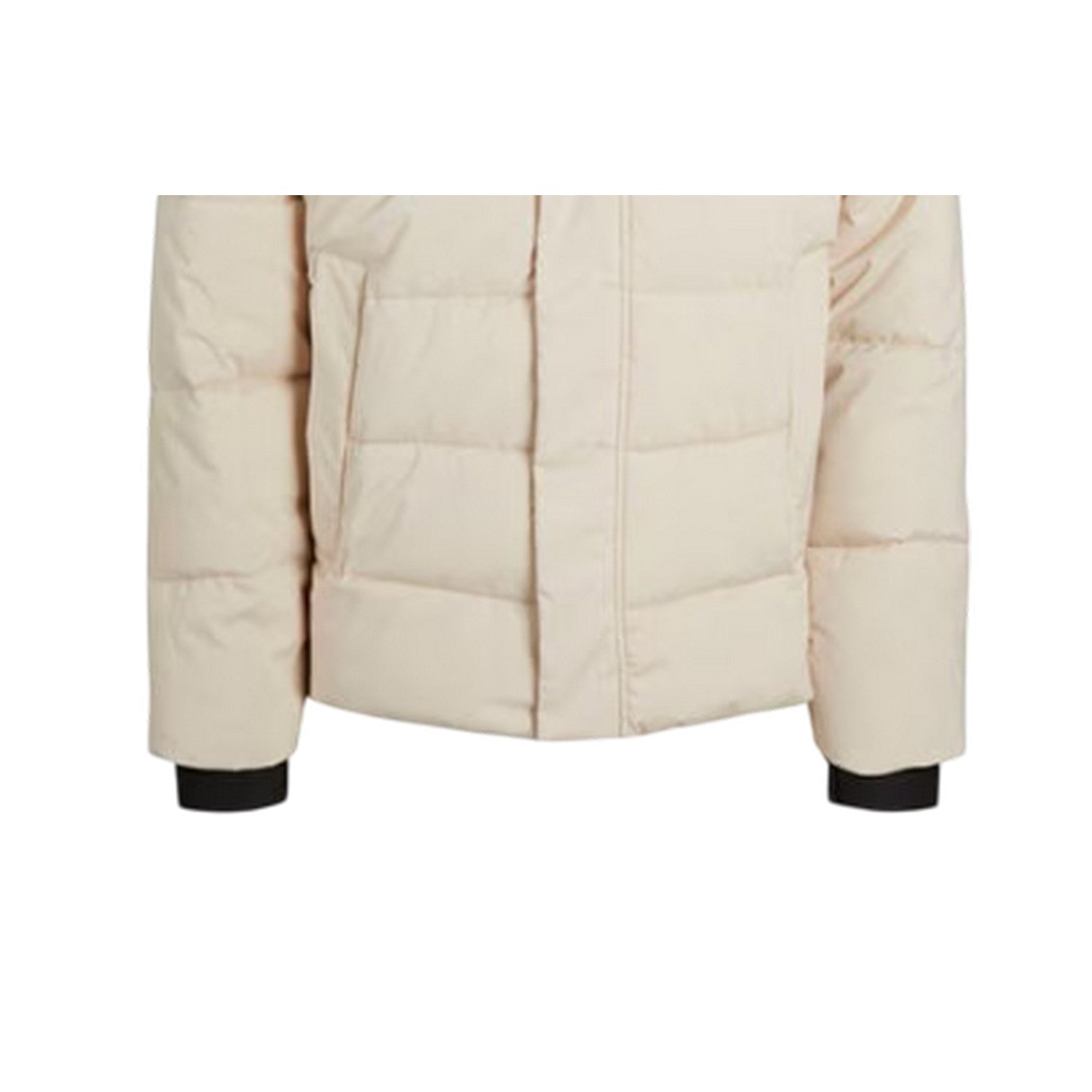 Moonbeam - Side - Jack And Jones Mens Colour Block Ribbed Hooded Puffer Jacket