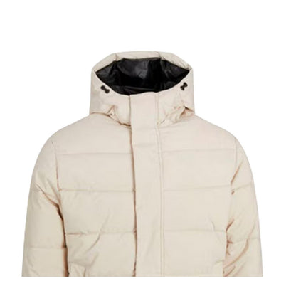 Moonbeam - Back - Jack And Jones Mens Colour Block Ribbed Hooded Puffer Jacket