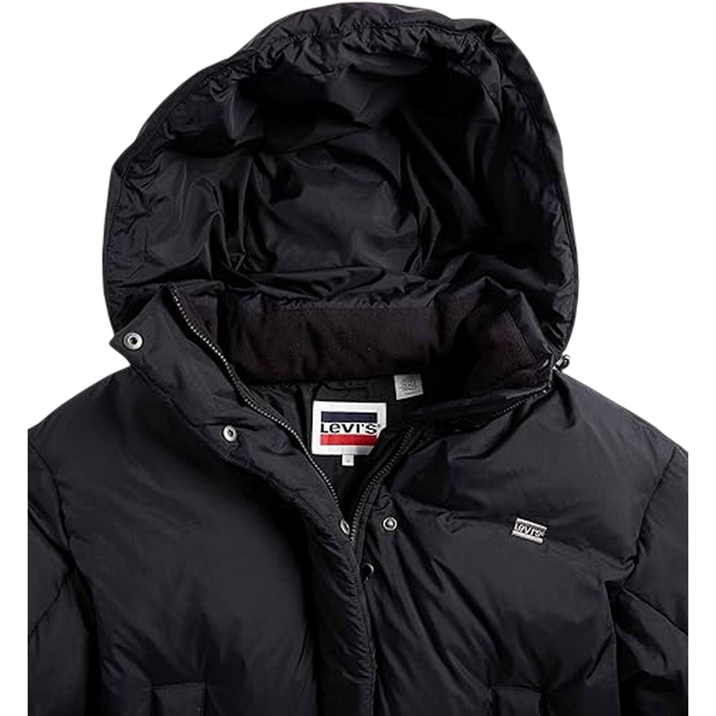 Caviar - Side - Levis Womens-Ladies Hooded Oversized Puffer Jacket