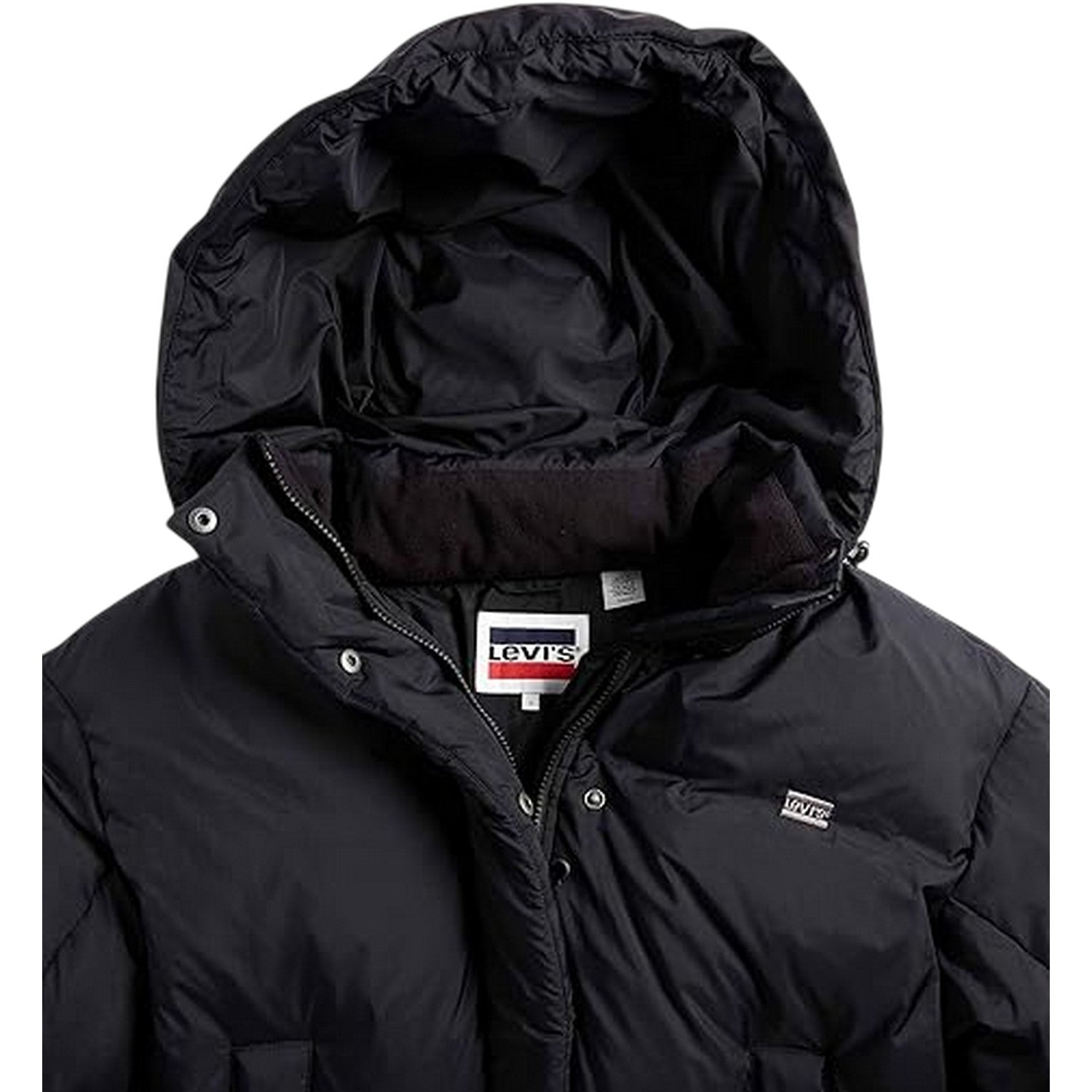 Caviar - Side - Levis Womens-Ladies Hooded Oversized Puffer Jacket